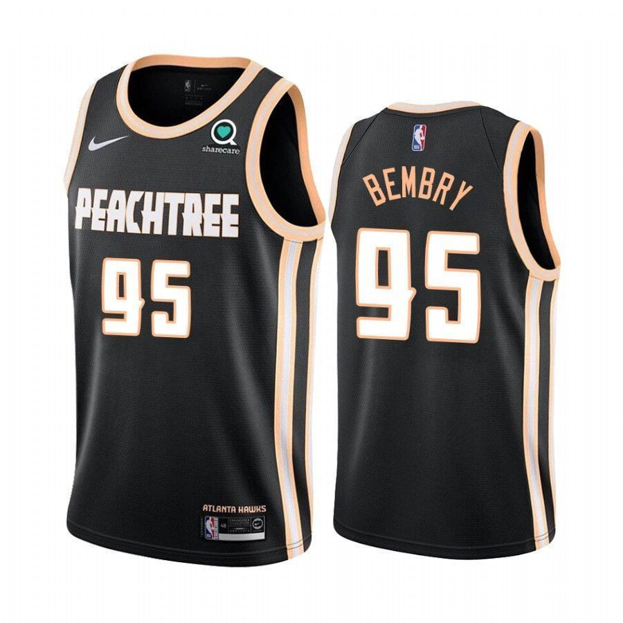 Atlanta Hawks Deandre' Bembry 95 City NBA Jersey Men's
