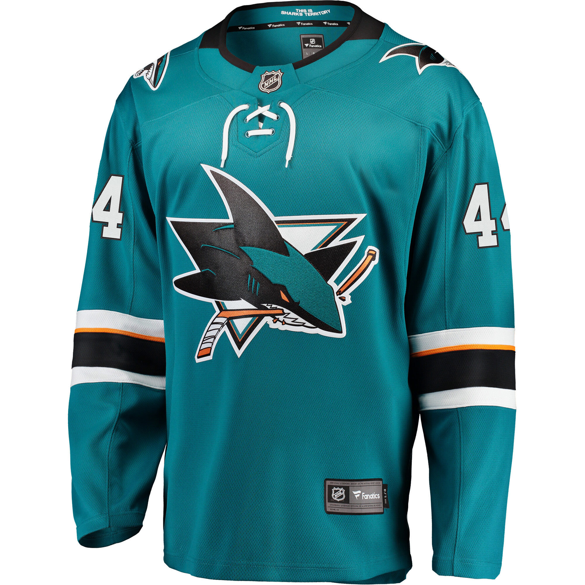 San Jose Sharks Marc-Edouard Vlasic Teal Premier Breakaway Player NHL Jersey Men's