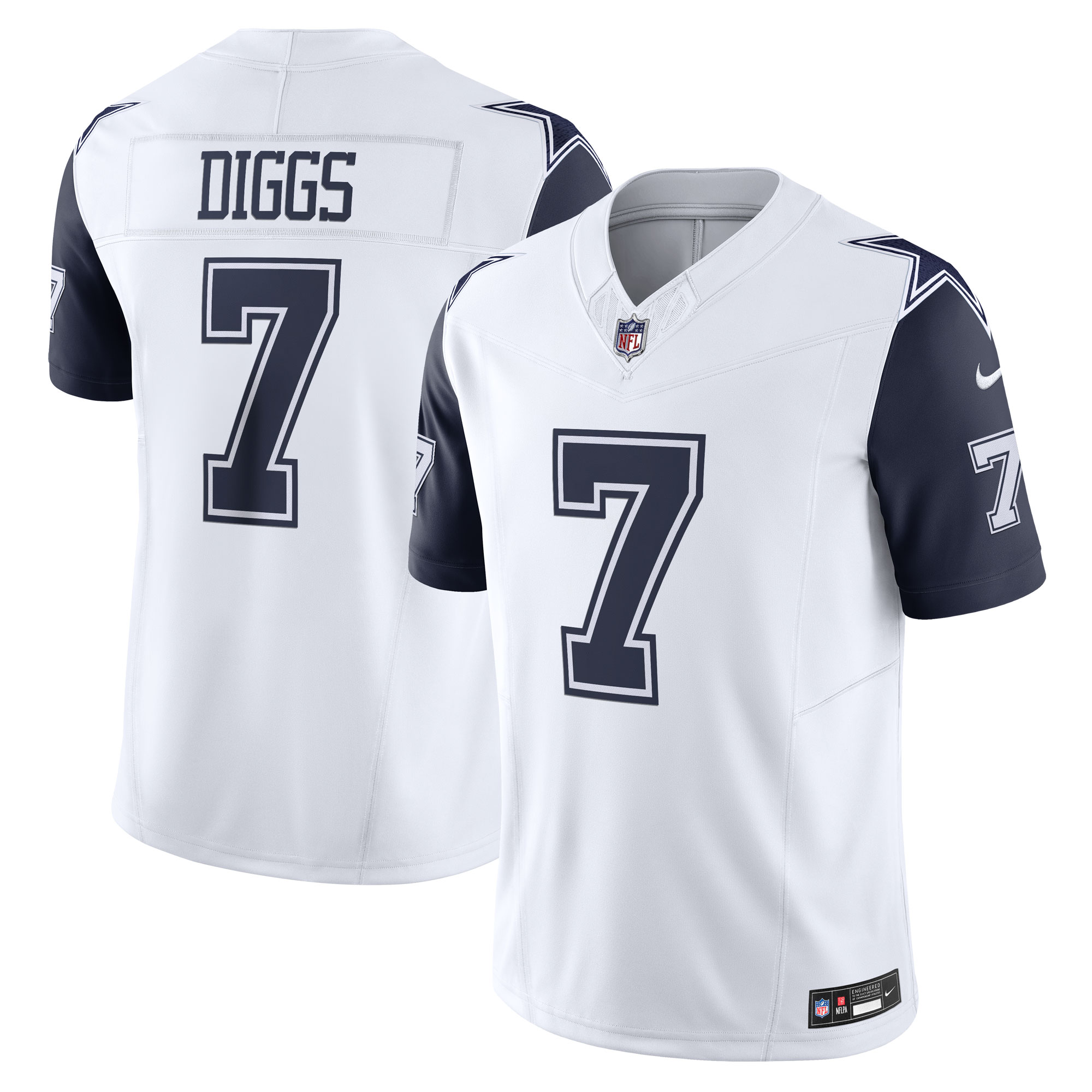 Dallas Cowboys Trevon Diggs White Vapor F.U.S.E. Limited NFL Jersey Men's