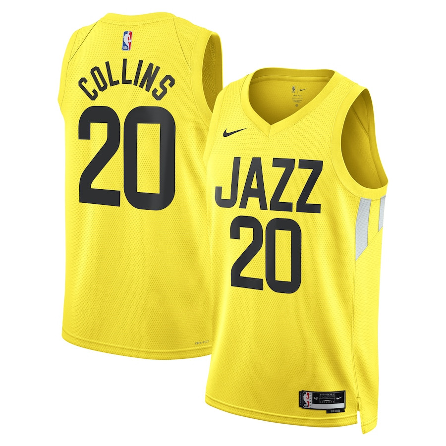 John Collins 20 Utah Jazz Unisex Swingman Icon Edition Gold NBA Jersey Unisex