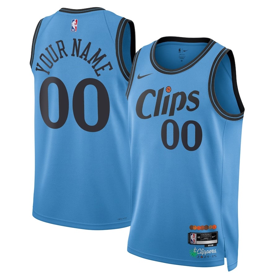 Los Angeles Clippers Unisex 2024/25 Custom Swingman City Edition Light Blue NBA Jersey Unisex