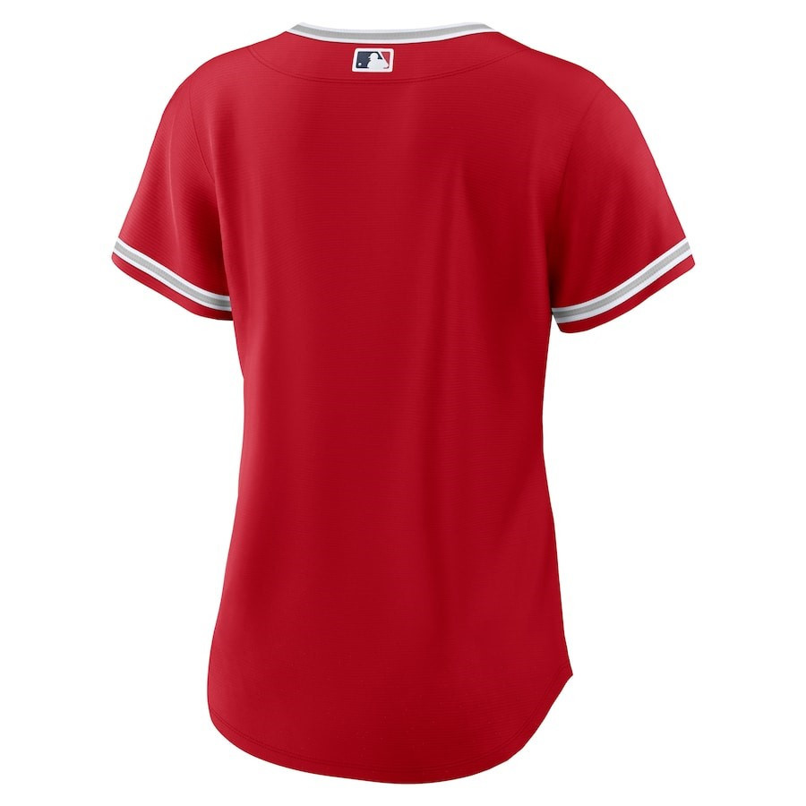 Los Angeles Angels Alternate Team Red MLB Jersey Women's