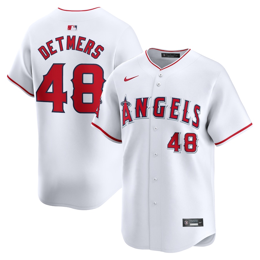 Reid Detmers Los Angeles Angels Home Limited Player Jersey White