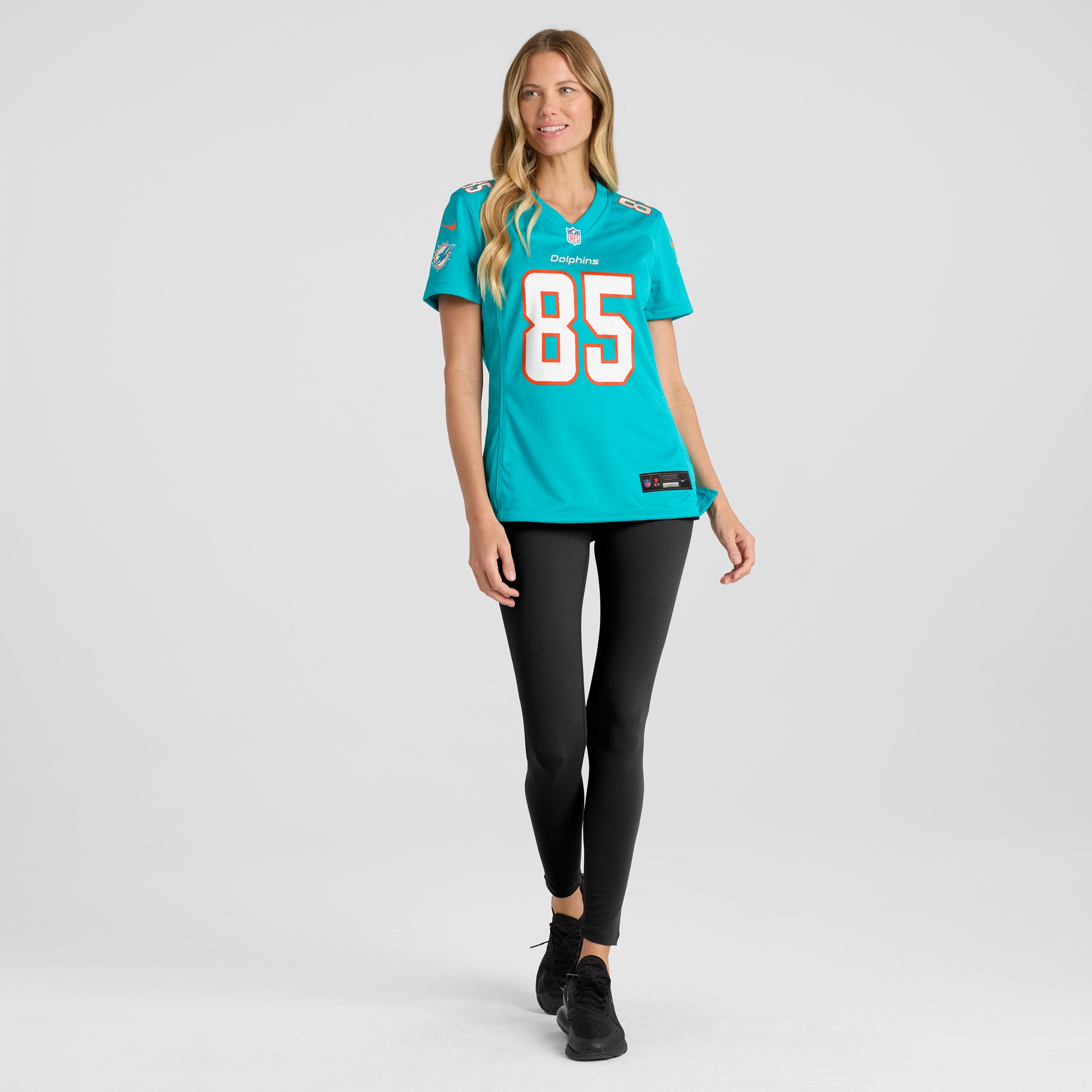 Miami Dolphins Mark Duper Aqua Game Retired Player NFL Jersey Women's