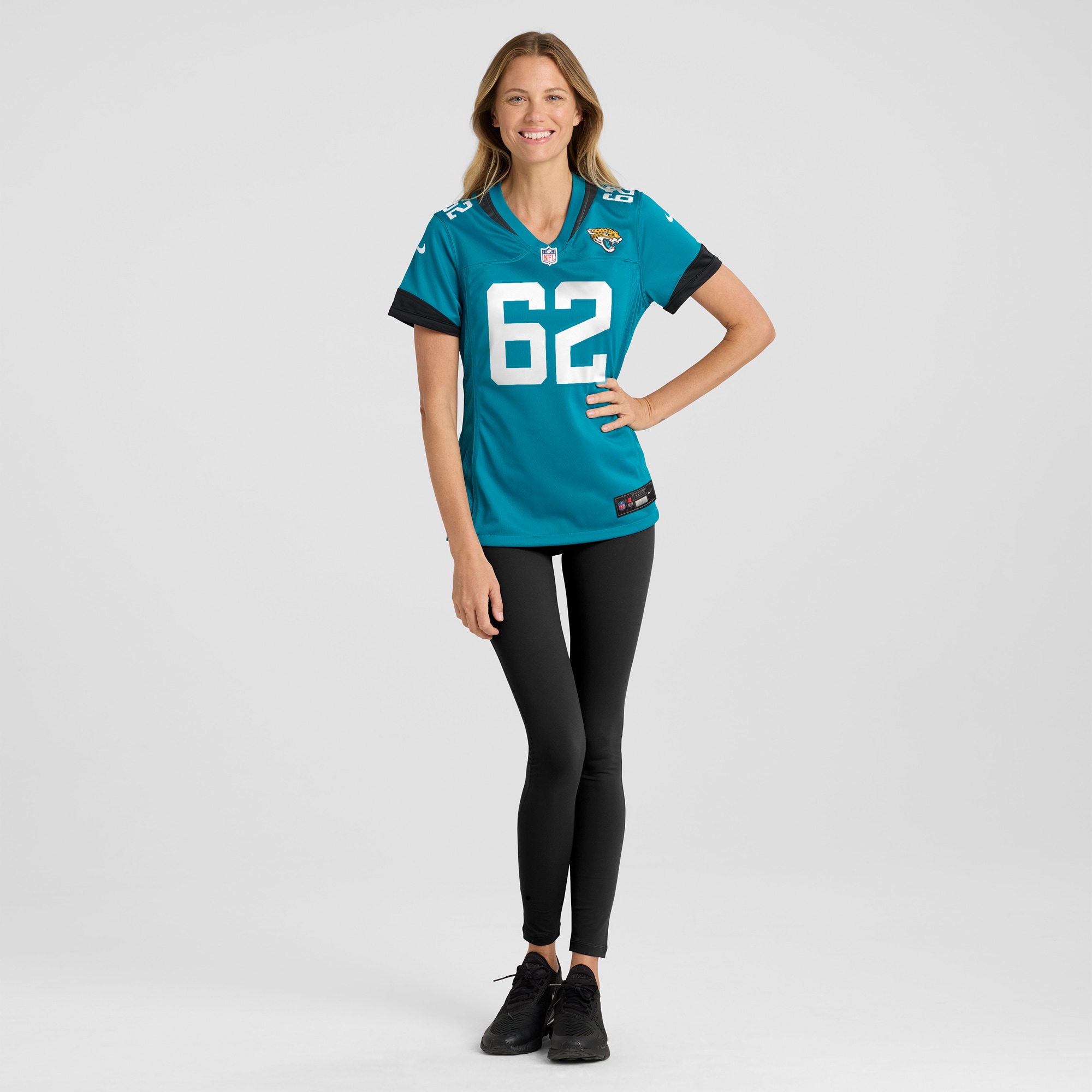 Jacksonville Jaguars Javon Foster Teal Game NFL Jersey Women's
