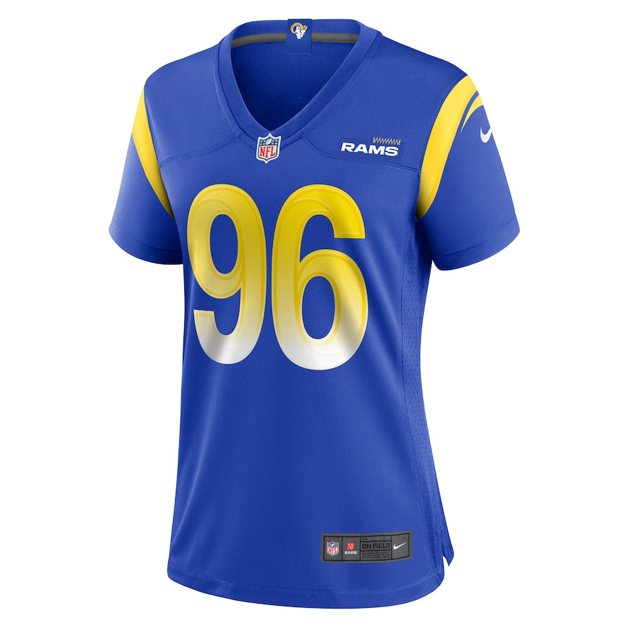 Keir Thomas 96 Los Angeles Rams Game Royal NFL Jersey Women's