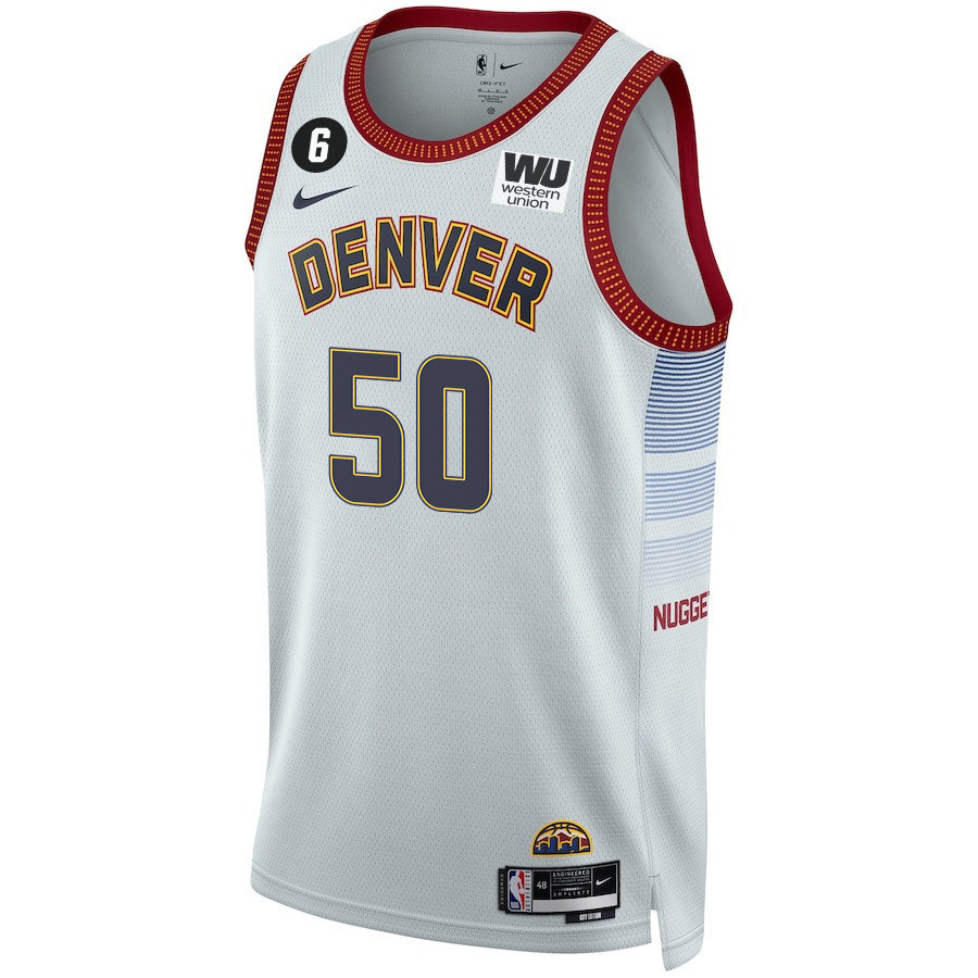 Aaron Gordon 50 Denver Nuggets Final Champions 2023 Swingma White NBA Jersey Youth