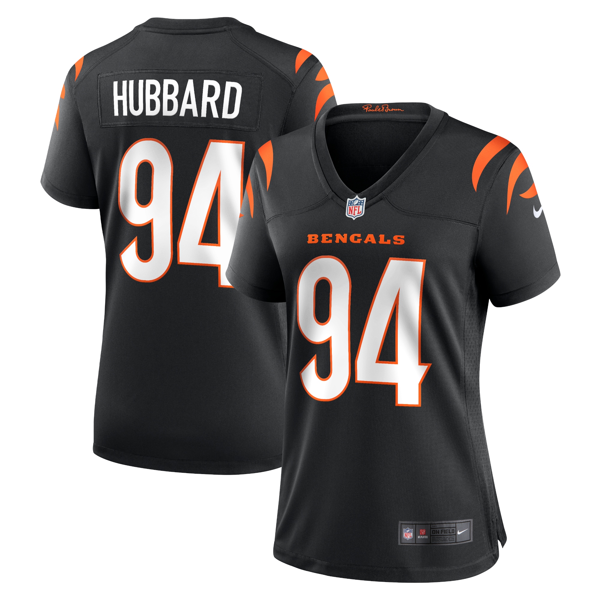 Cincinnati Bengals Sam Hubbard Black Player Game NFL Jersey Women's