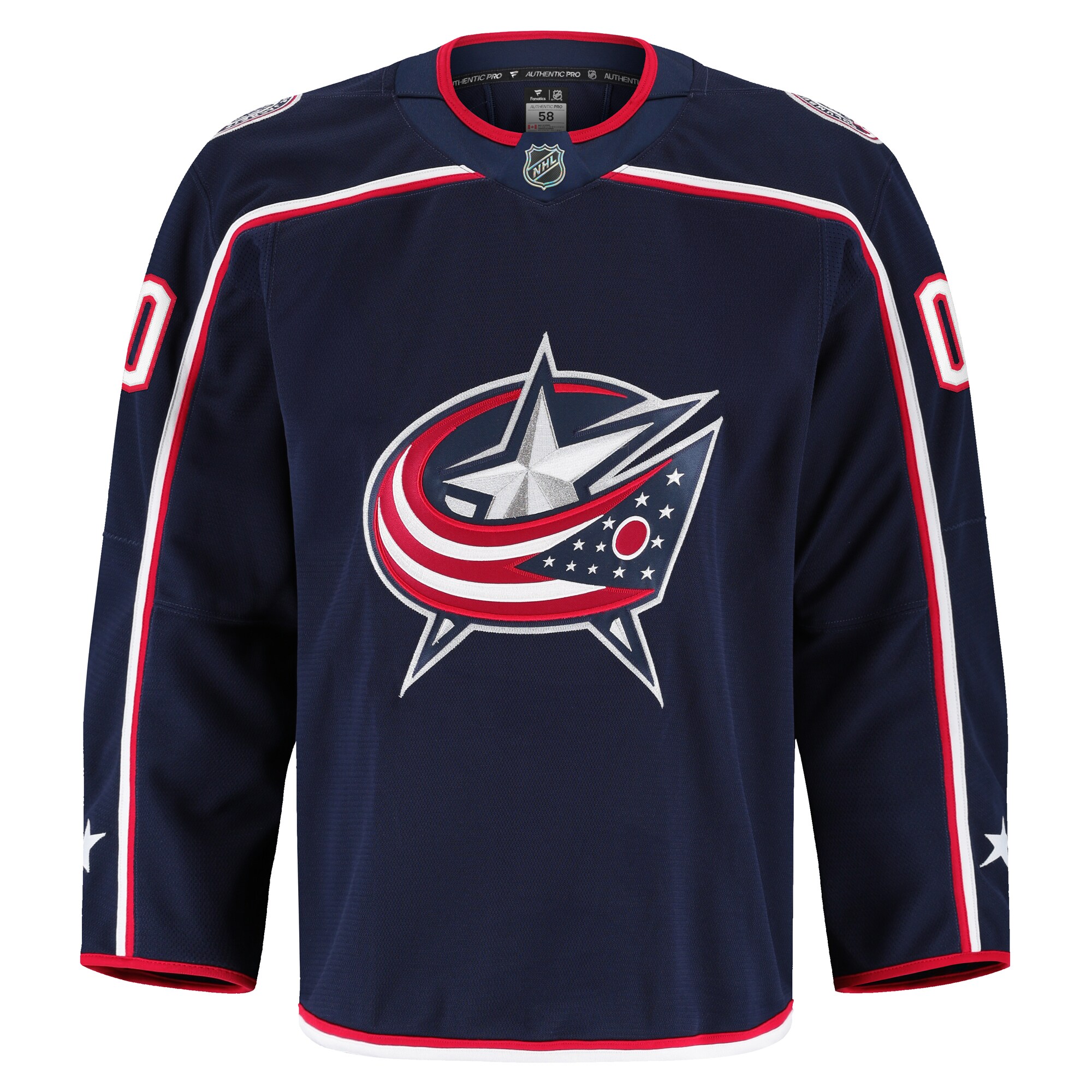 Columbus Blue Jackets Navy Home Pro Custom NHL Jersey Men's