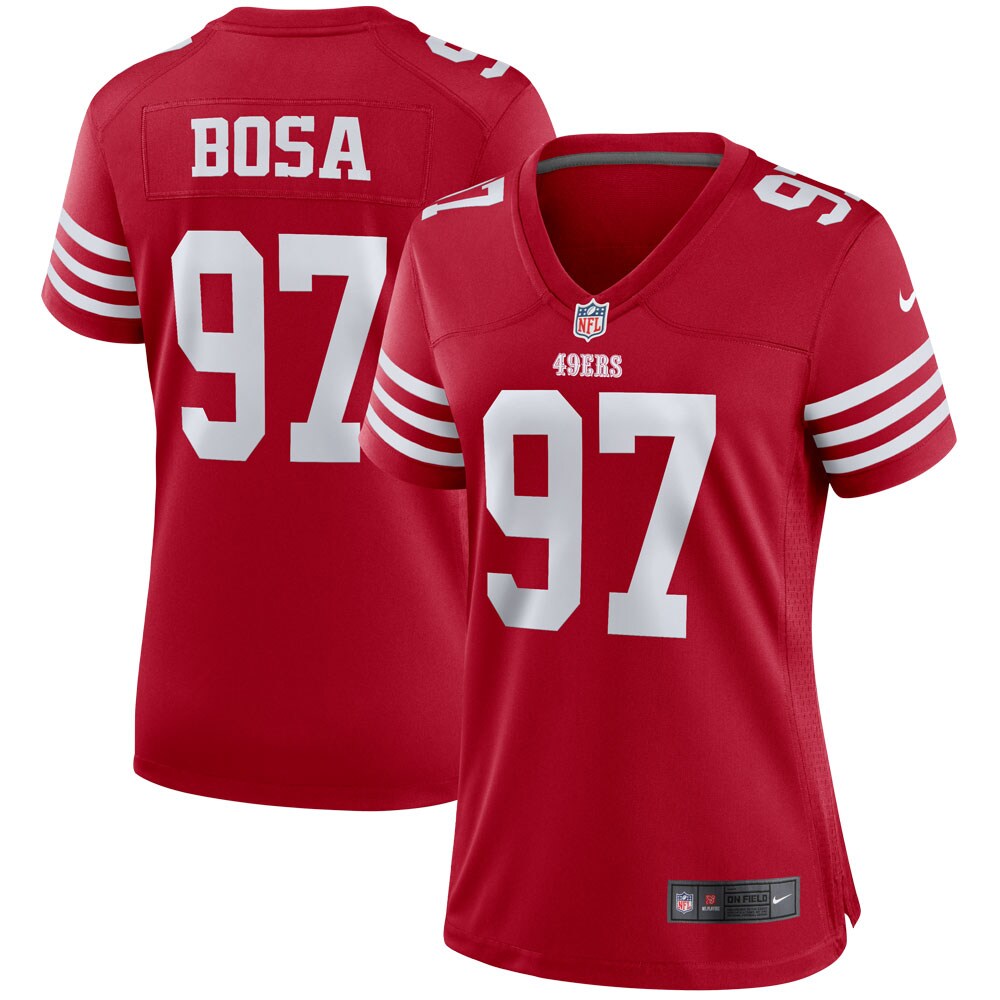 San Francisco 49ers Nick Bosa Scarlet Player NFL Jersey Women's