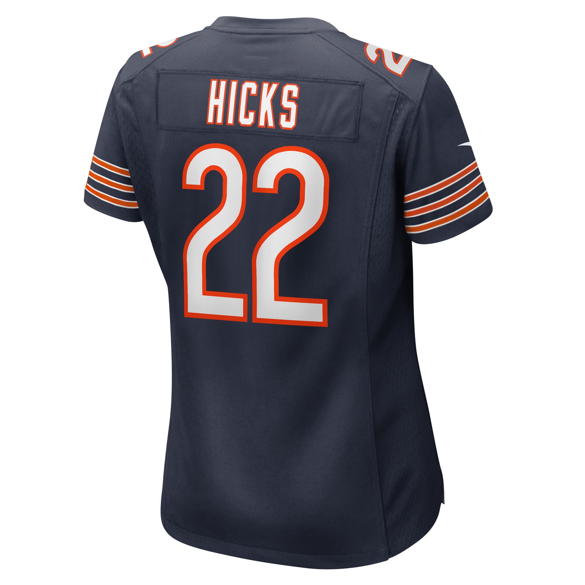 Chicago Bears Elijah Hicks Navy Team Game NFL Jersey Women's