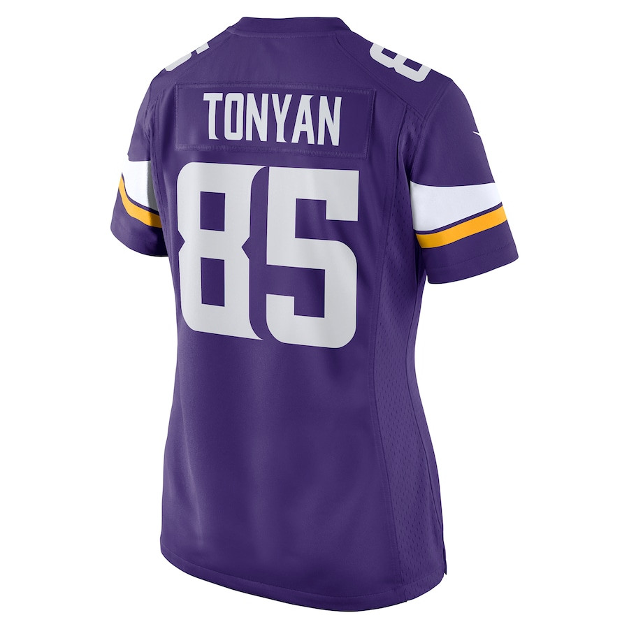 Robert Tonyan 85 Minnesota Vikings Team Game Purple NFL Jersey Women's