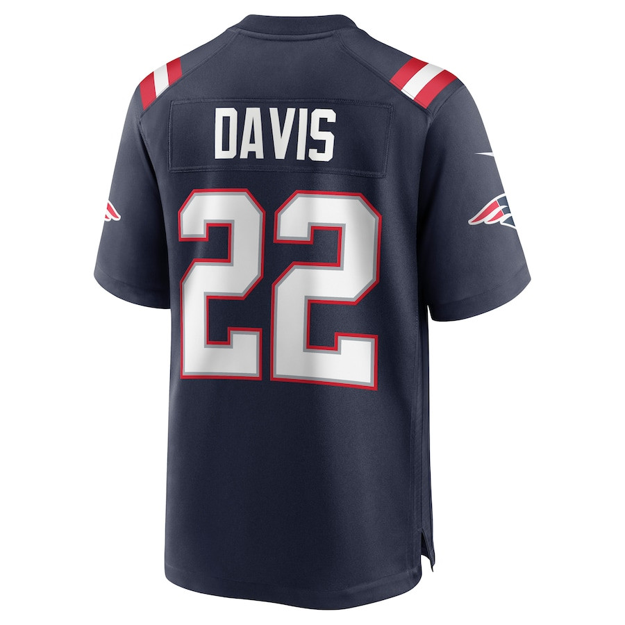 Cody Davis 22 New England Patriots Game Navy NFL Jersey Men's