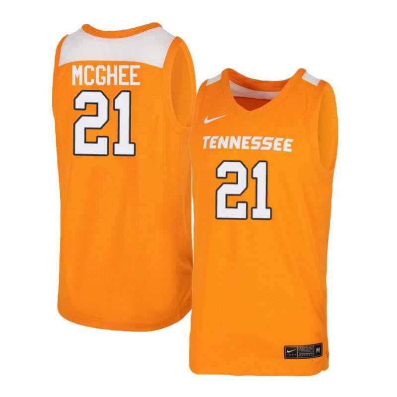 21 Jabari McGhee Orang White Elite Tennessee Volunteers NCAA Jersey Men's