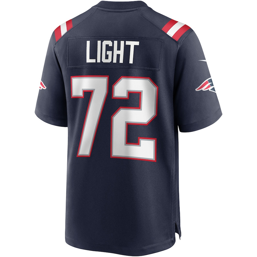 Matt Light 72 New England Patriots Game Retired Player Navy NFL Jersey Men's