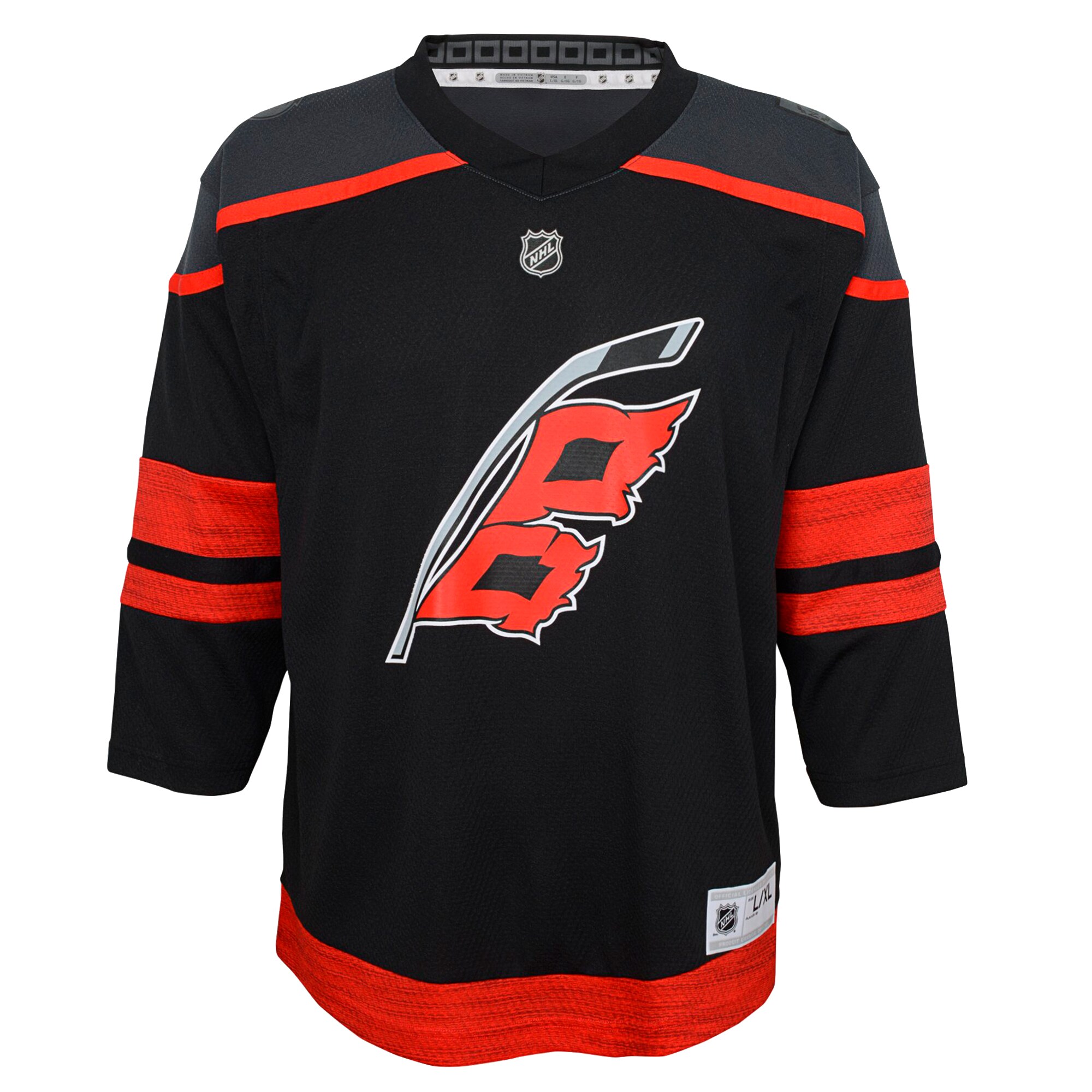 Carolina Hurricanes Black Home Custom NHL Jersey Youth