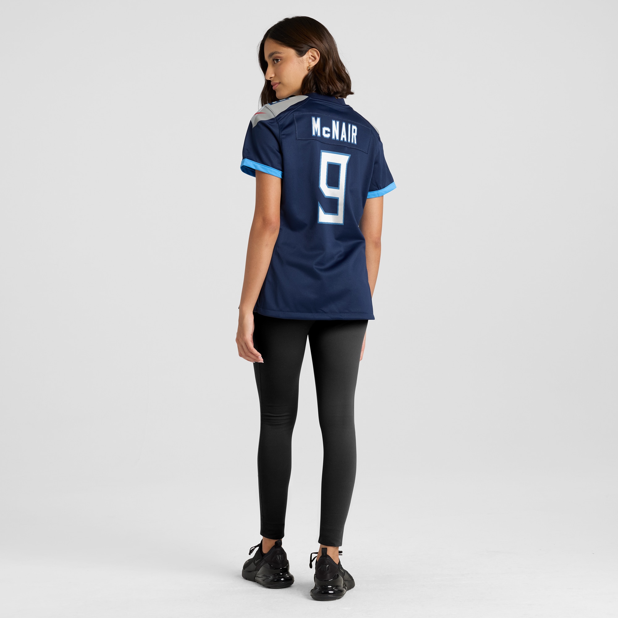 Tennessee Titans Steve McNair Navy Game Retired Player NFL Jersey Women's