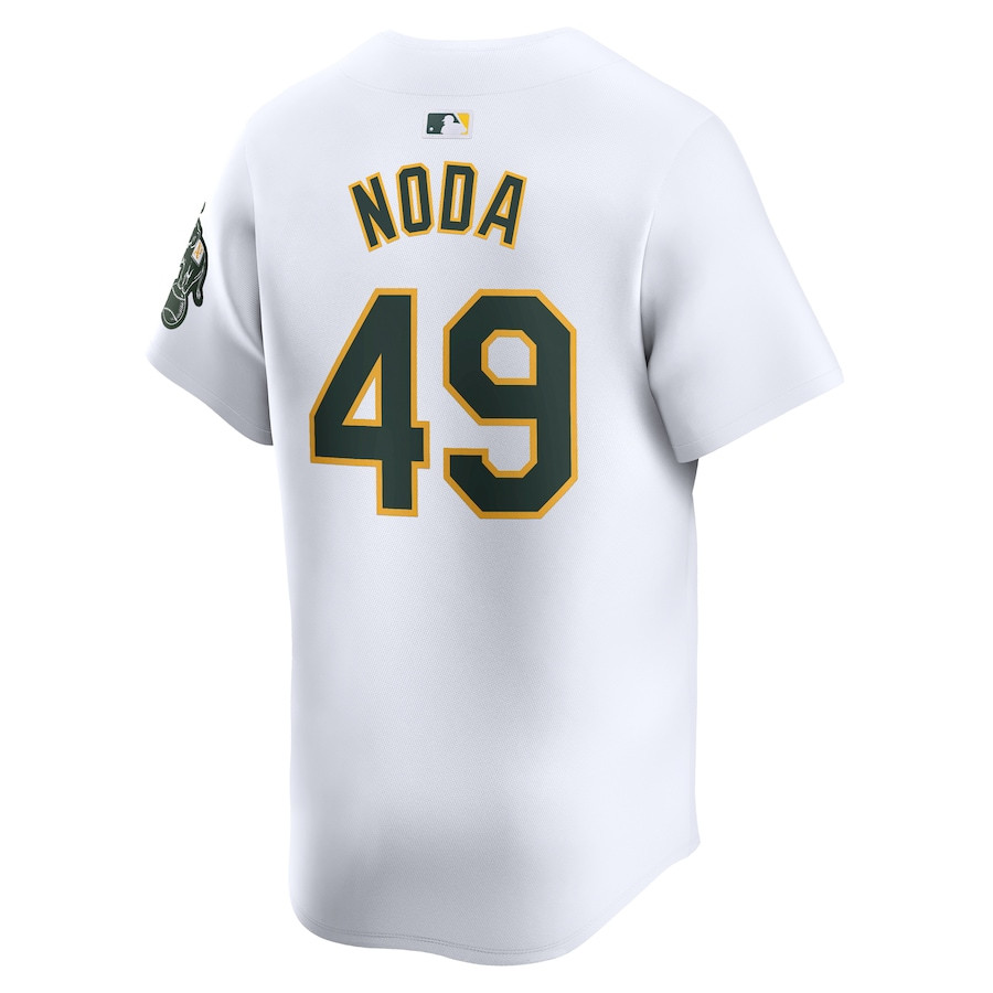Ryan Noda 49 Oakland Athletics Home Limited Player White MLB Jersey Men's