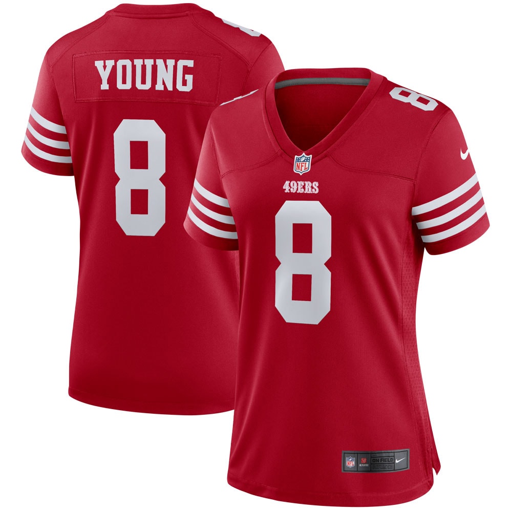San Francisco 49ers Steve Young Scarlet Retired Player Game NFL Jersey Women's