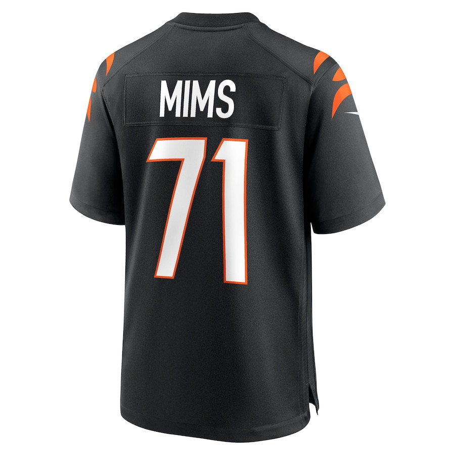Amarius Mims 71 Cincinnati Bengals Player Game Black NFL Jersey Men's