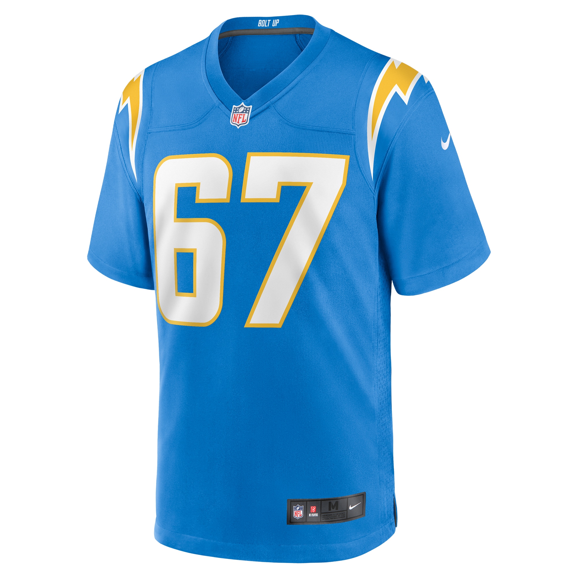 Los Angeles Chargers Alex Leatherwood Powder Blue Team Game NFL Jersey Men's
