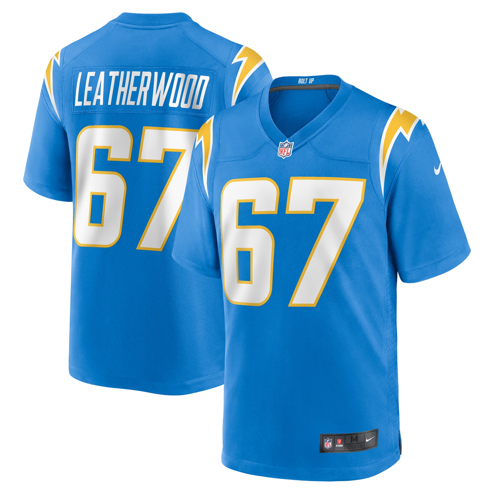 Los Angeles Chargers Alex Leatherwood Powder Blue Team Game NFL Jersey Men's