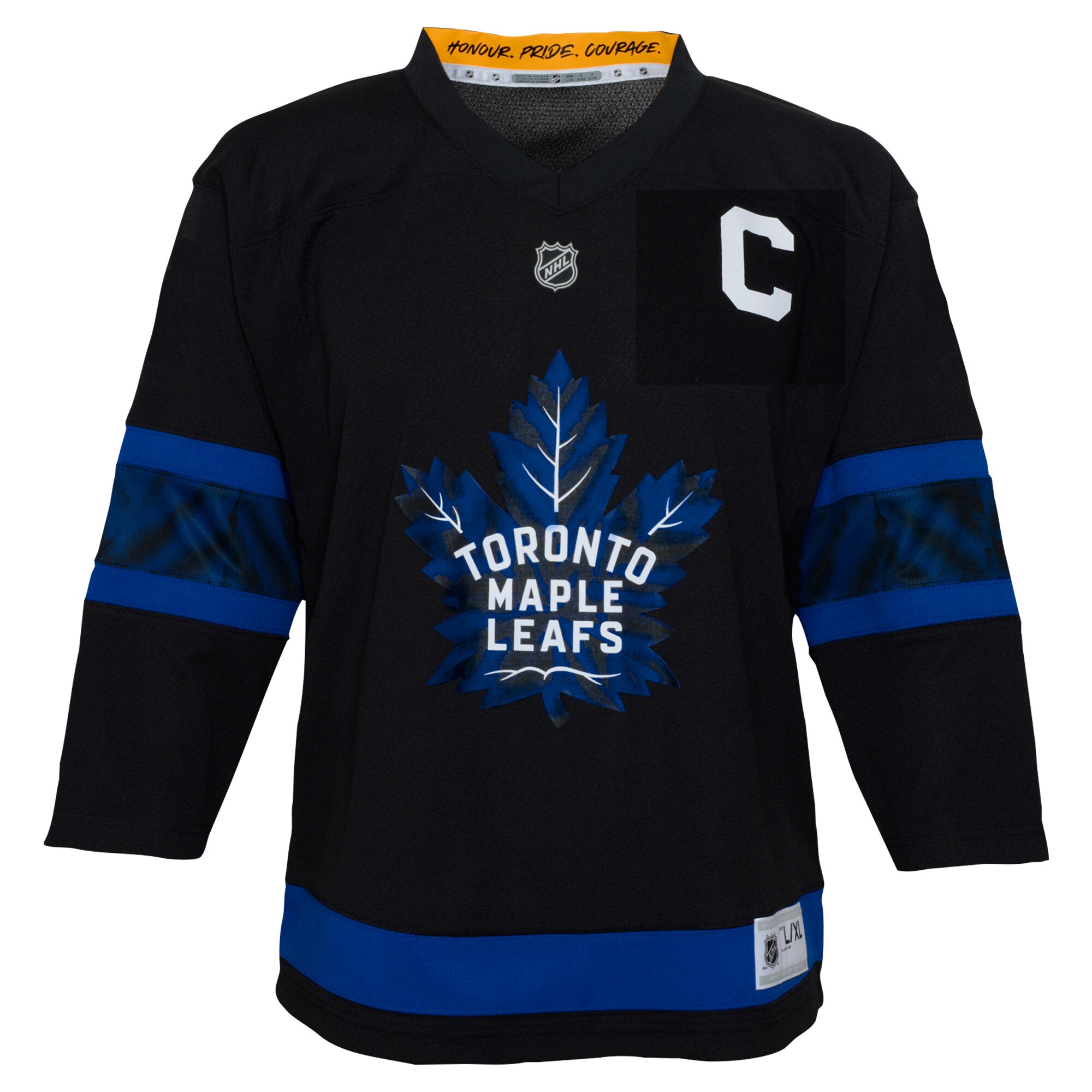 Toronto Maple Leafs Auston Matthews Black Alternate Player NHL Jersey Youth