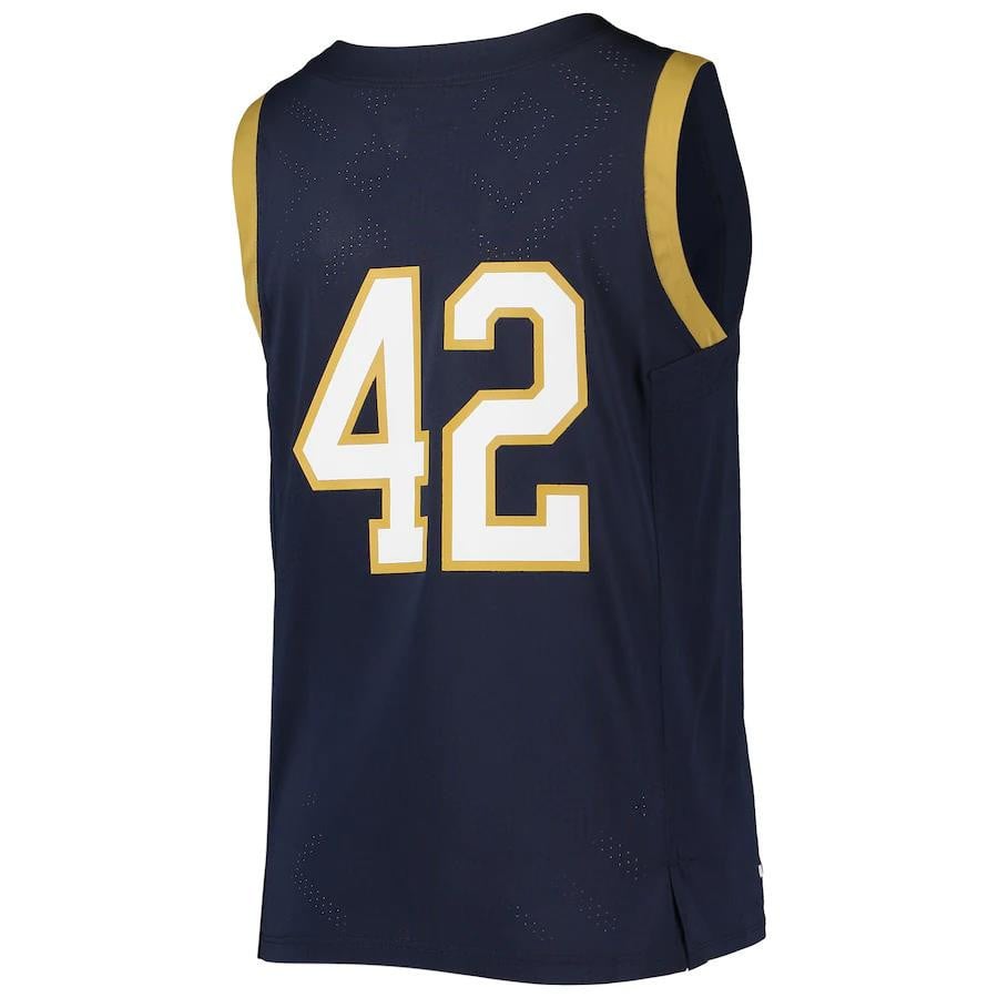 Notre Dame Fighting Irish Under Armou Navy #42 NCAA Jersey Youth