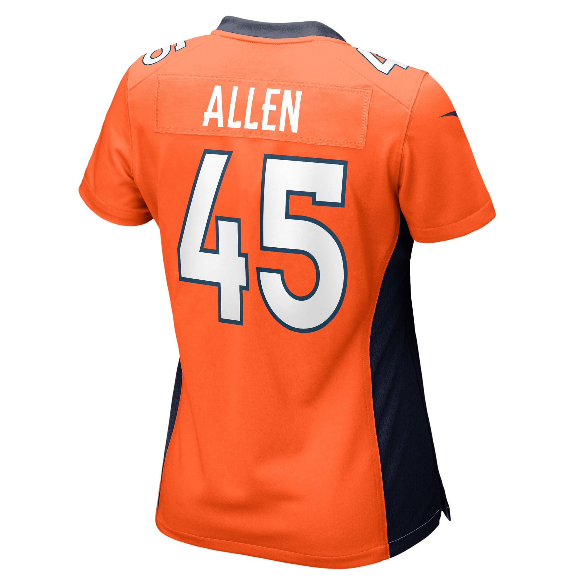 Denver Broncos Christopher Allen Orange Game Player NFL Jersey Women's