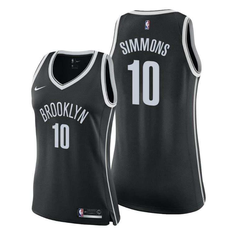 Brooklyn Nets Ben Simmons Icon Edition Black NBA Jersey Women's