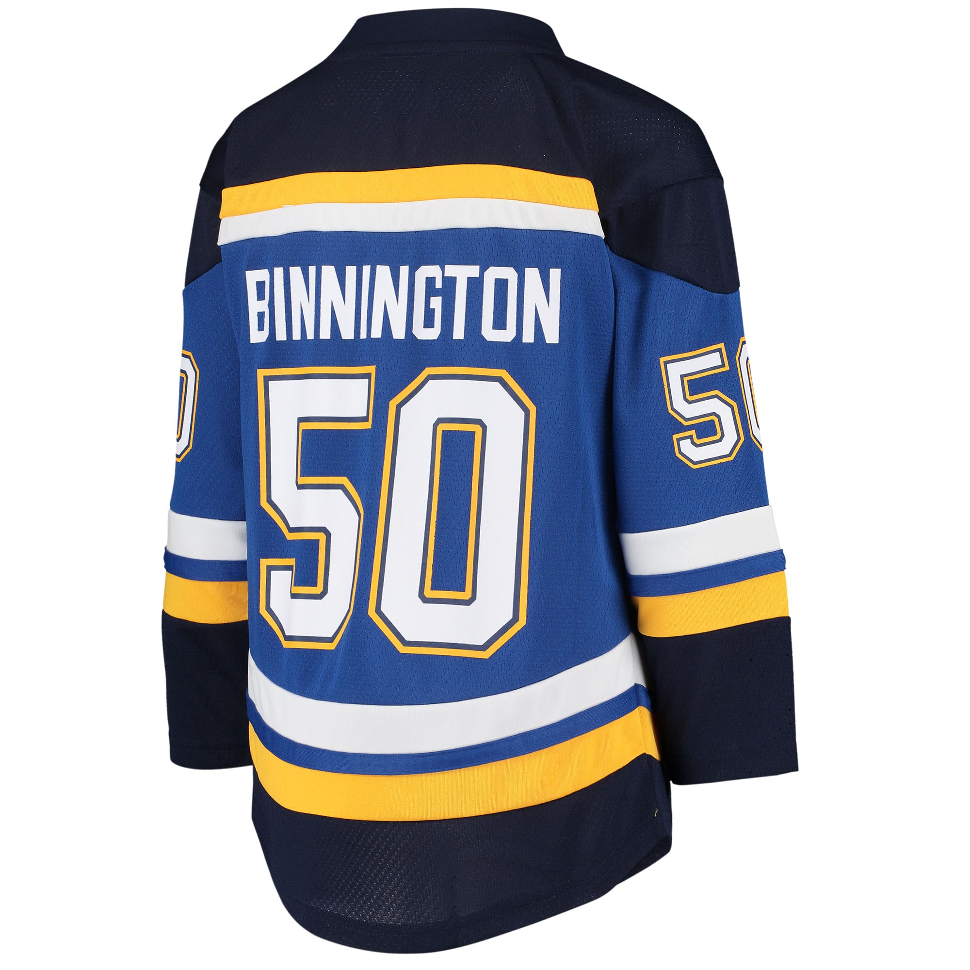 St. Louis Blues Jordan Binnington Blue Home Player NHL Jersey Youth