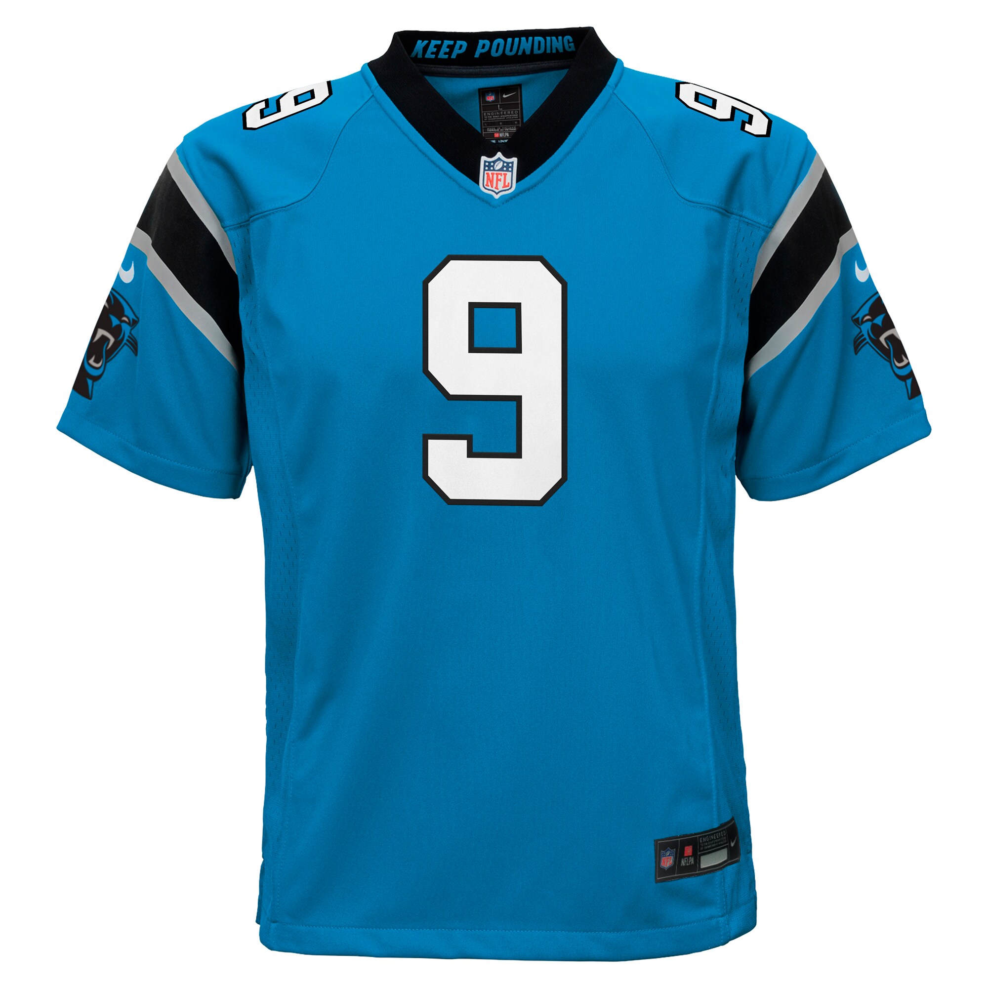 Carolina Panthers Bryce Young Blue Game NFL Jersey Youth