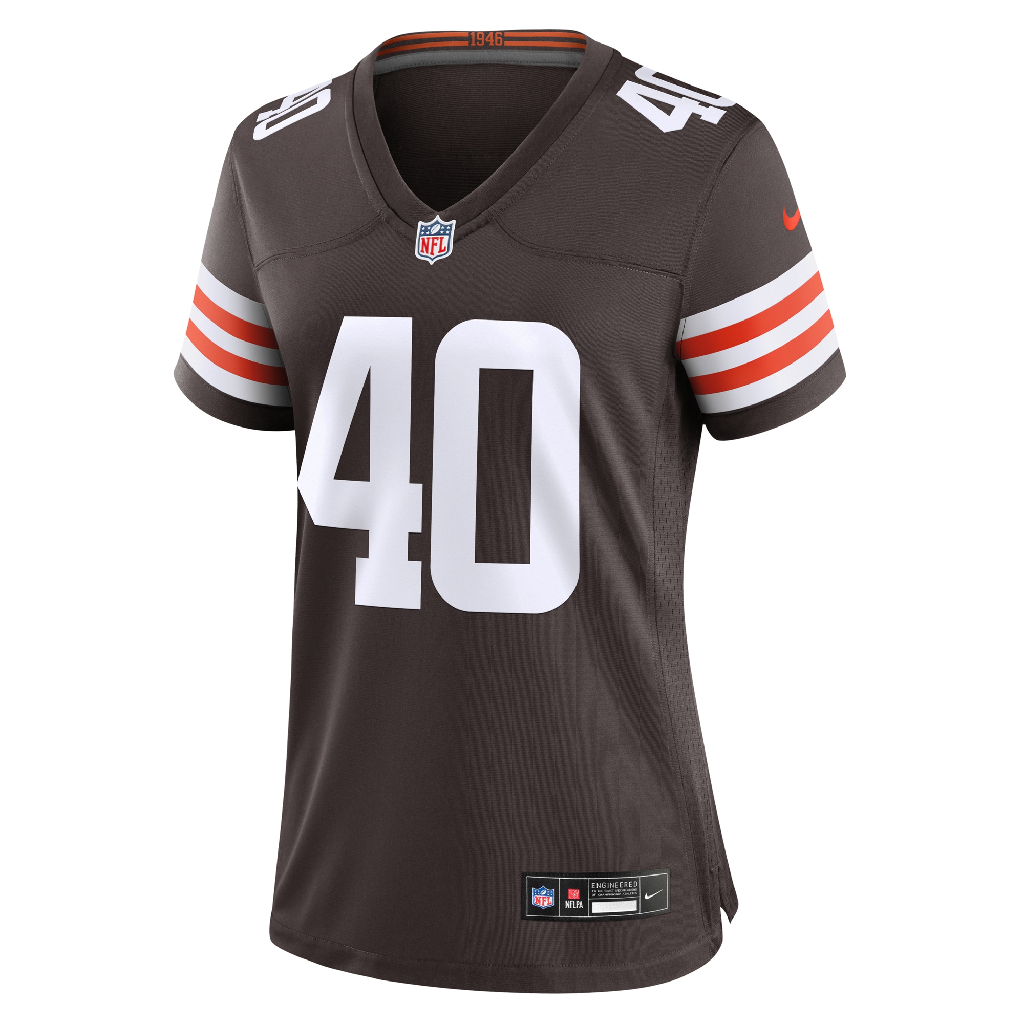 Cleveland Browns Nathaniel Watson Brown Game NFL Jersey Women's
