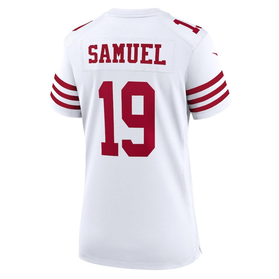 Deebo Samuel 19 San Francisco 49ers White NFL Jersey Women's