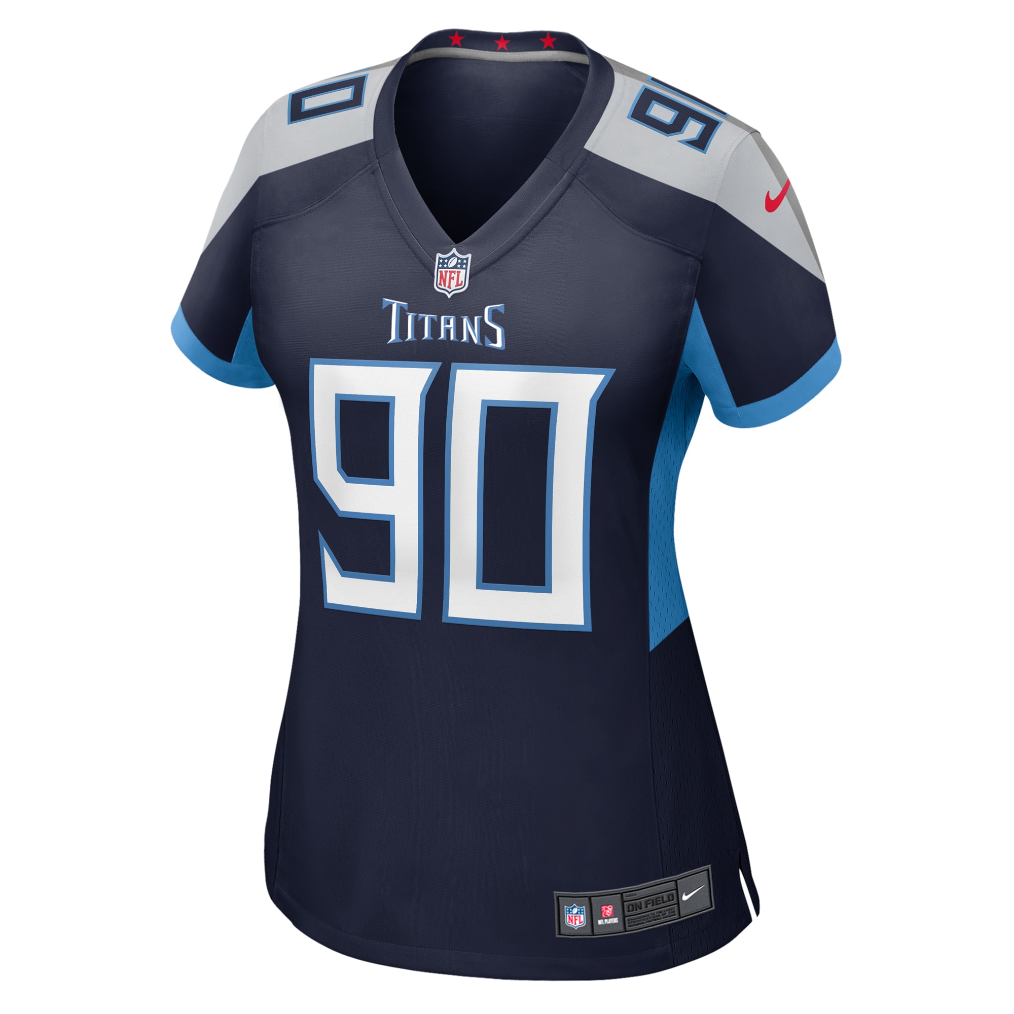 Tennessee Titans Marlon Davidson Navy Game NFL Jersey Women's