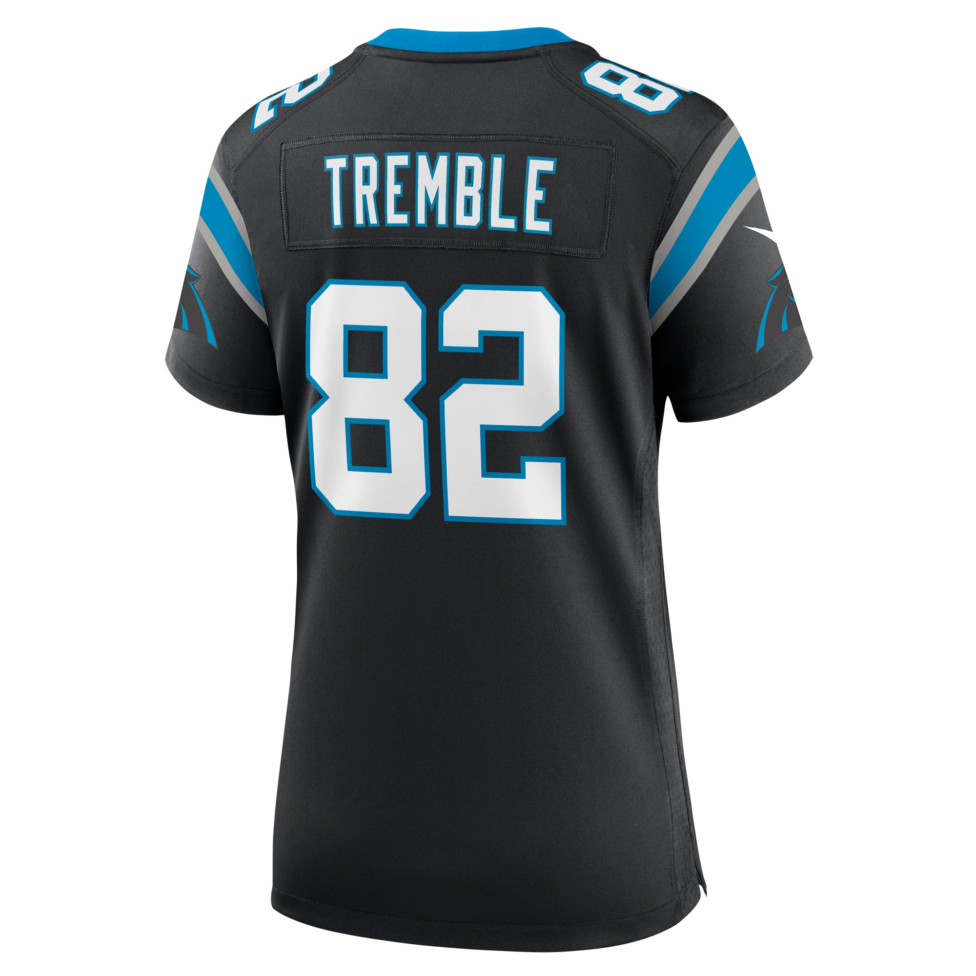Carolina Panthers Tommy Tremble Black Team Game NFL Jersey Women's