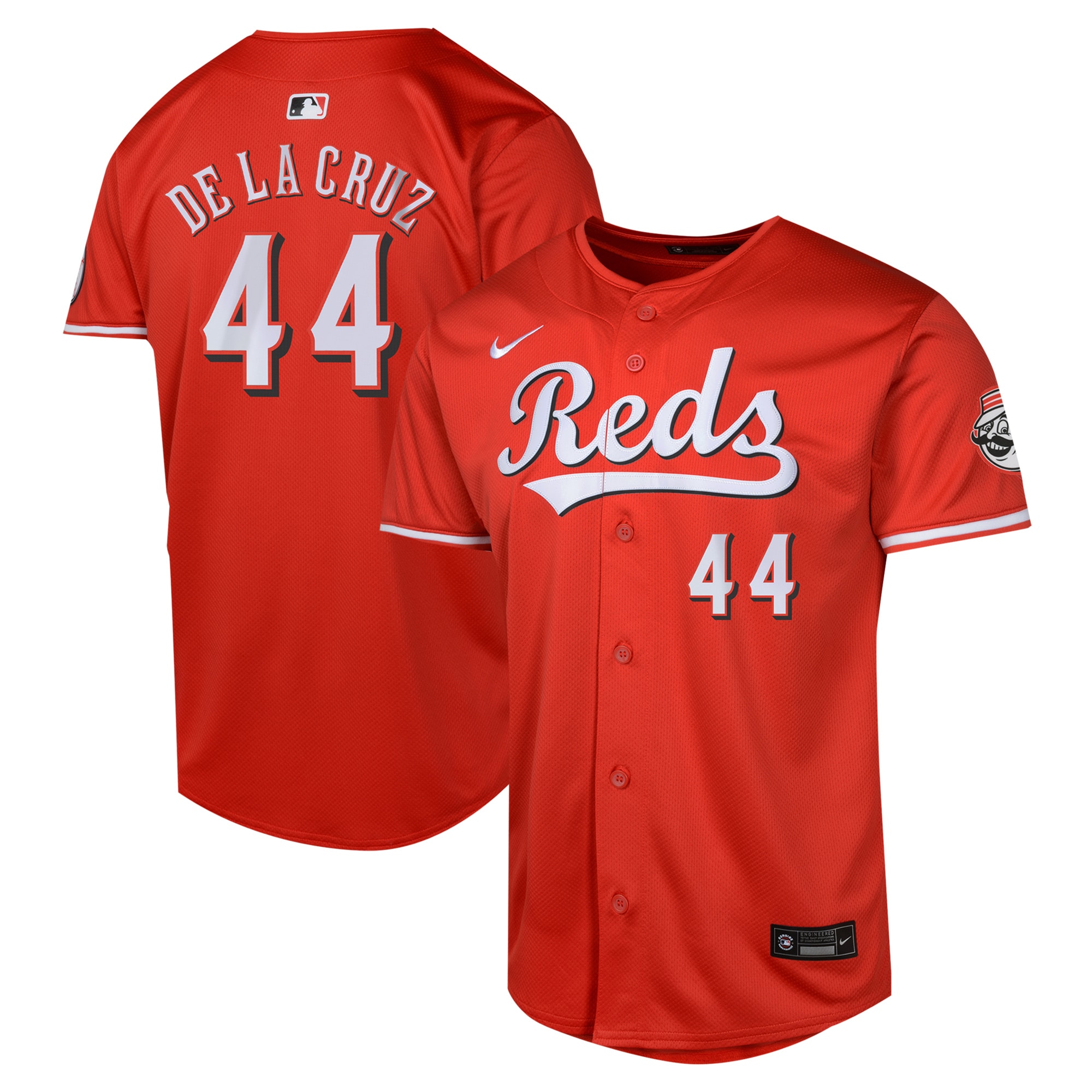 Cincinnati Reds Elly De La Cruz Red Alternate Limited Player MLB Jersey Youth
