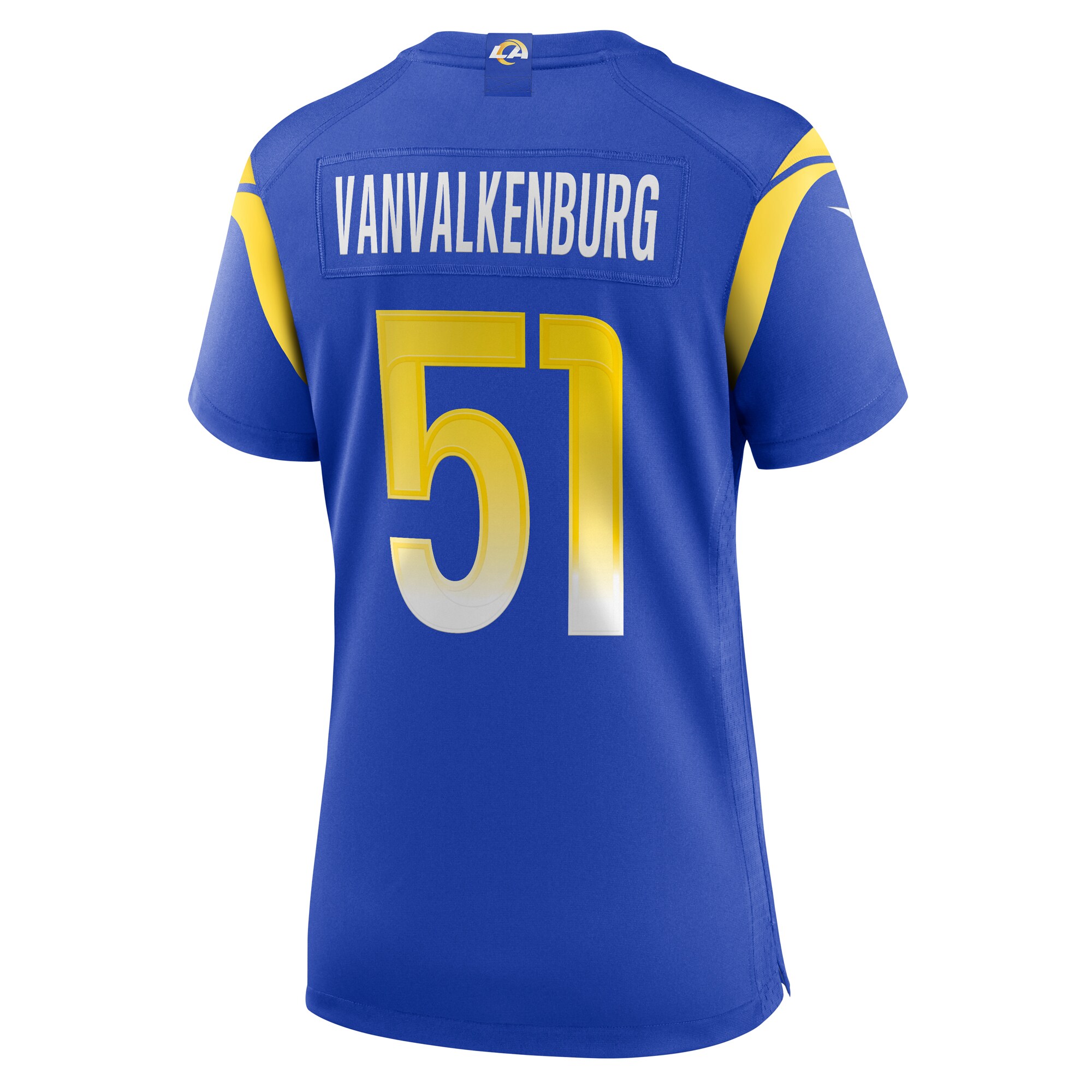Los Angeles Rams Zach VanValkenburg Royal Team Game NFL Jersey Women's