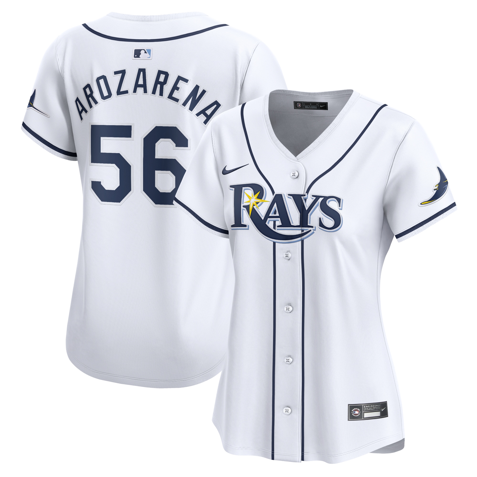 Tampa Bay Rays Randy Arozarena White Home Limited Player MLB Jersey Women's