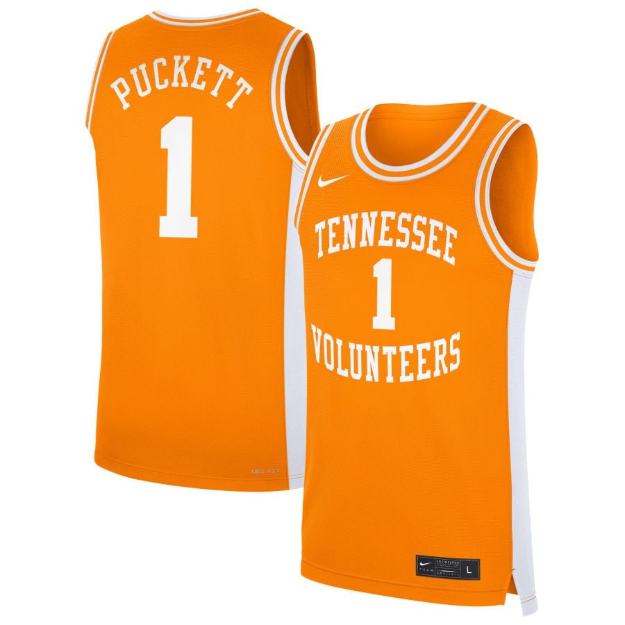 Sara Puckett 1 Tennessee Volunteer Unisex NIL Orange NCAA Jersey Unisex