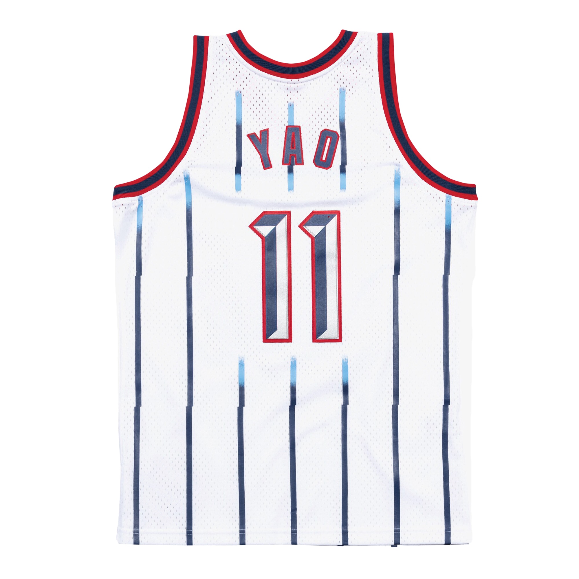 Yao Min White Houston Rockets Hardwood Classics Swingman Player NBA Jersey Men's