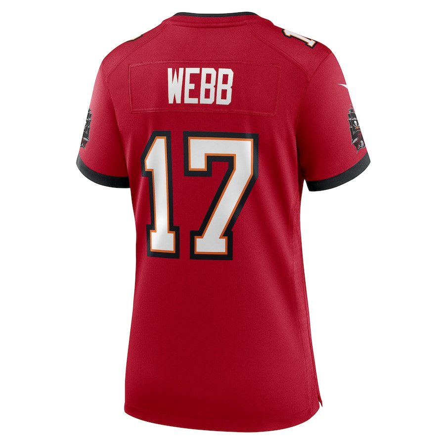 Raleigh Webb 17 Tampa Bay Buccaneers Game Red NFL Jersey Women's