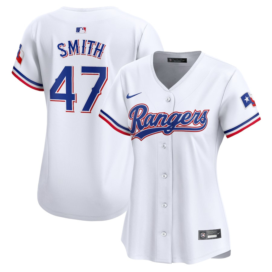 Josh H. Smith 47 Texas Rangers Home Limited Player White MLB Jersey Women's