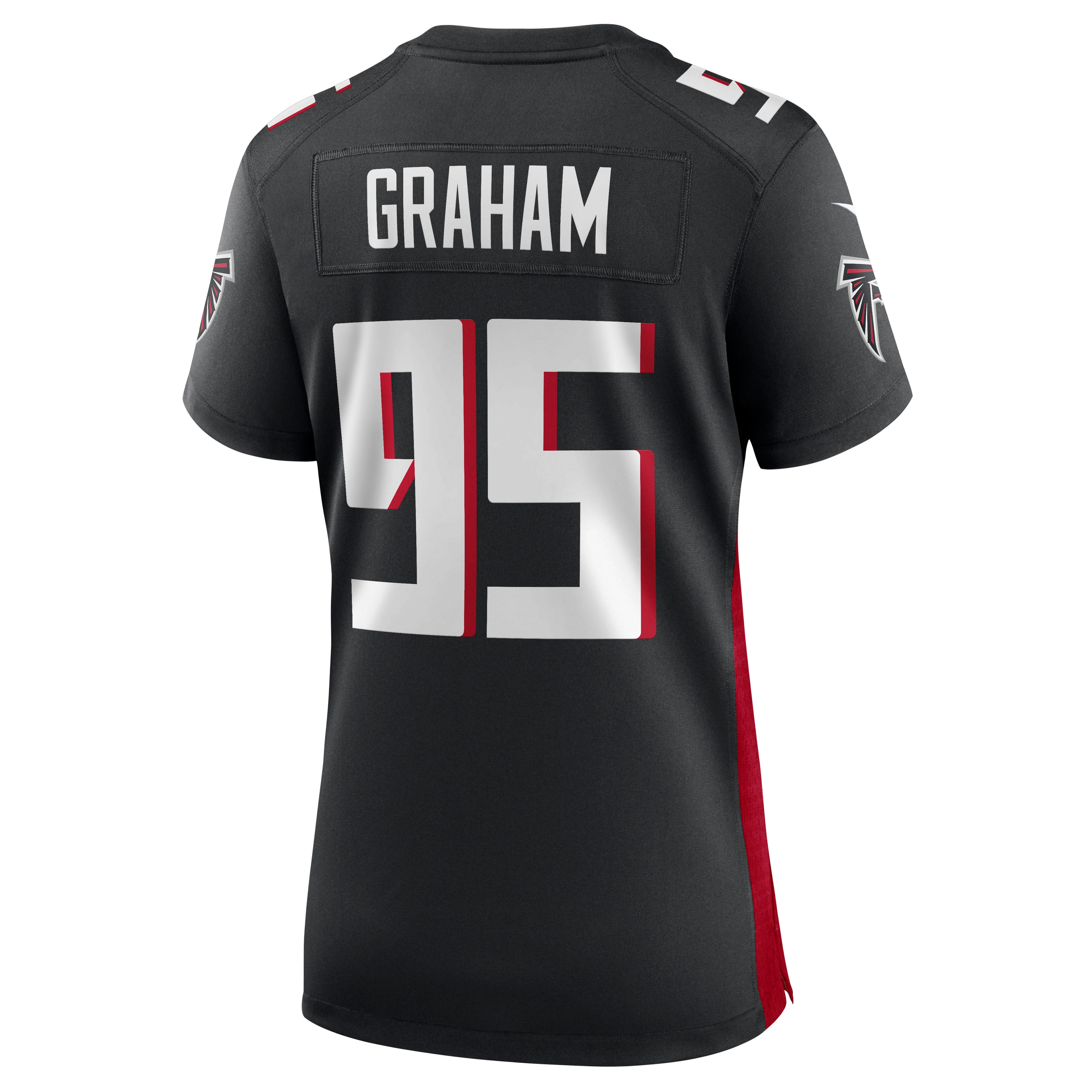 Atlanta Falcons Ta'Quon Graham Black Game NFL Jersey Women's