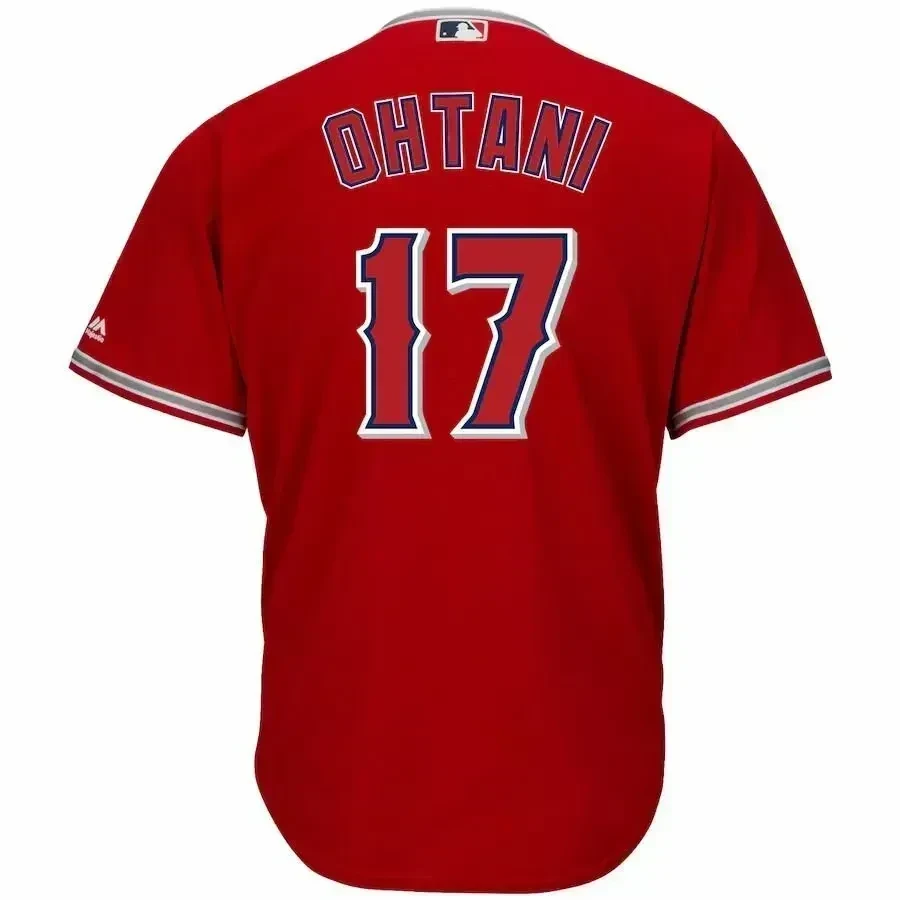 Shohei Ohtani Los Angeles Angels Big And Tall Alternate Player Red MLB Jersey Men's