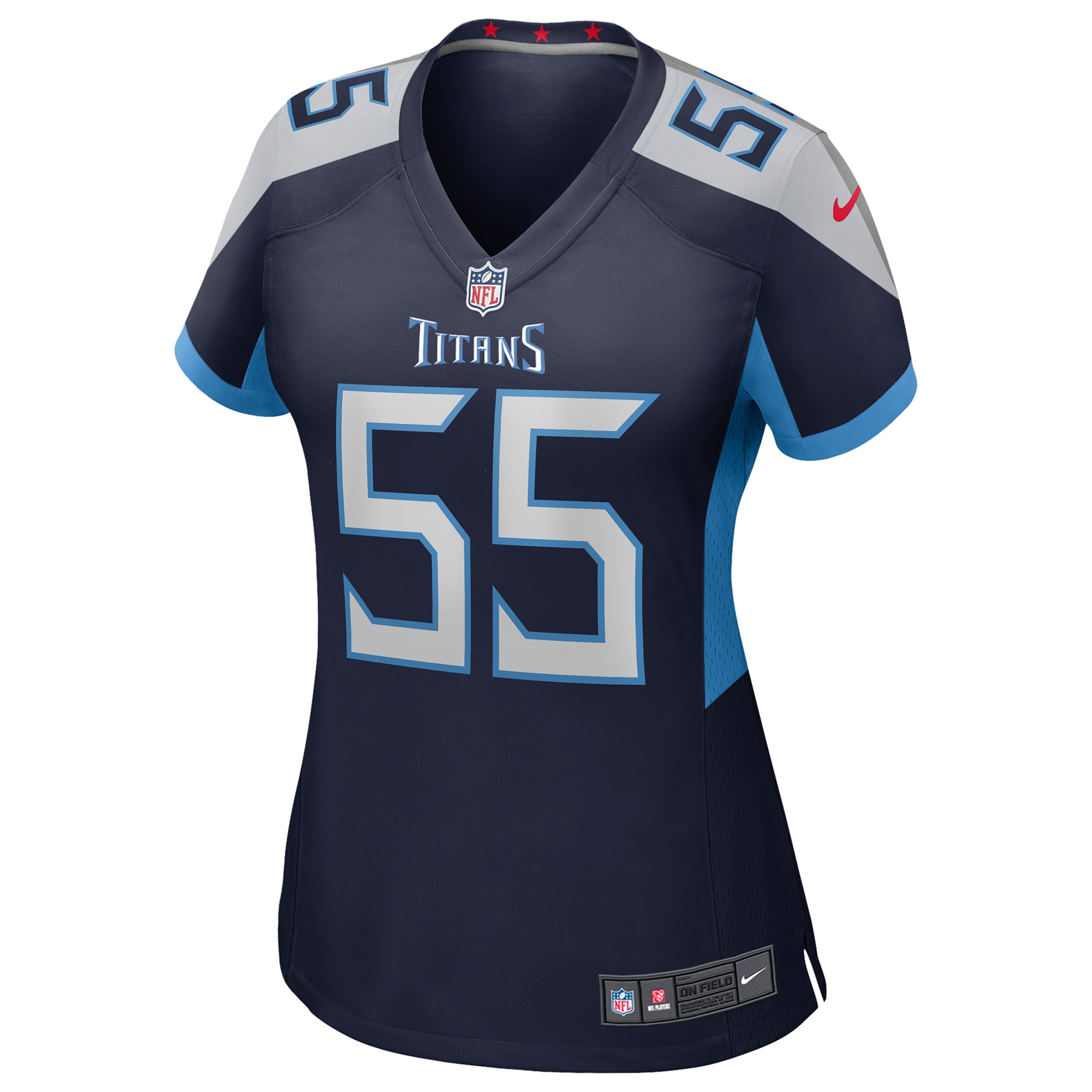Tennessee Titans JC Latham Navy Team Game NFL Jersey Women's