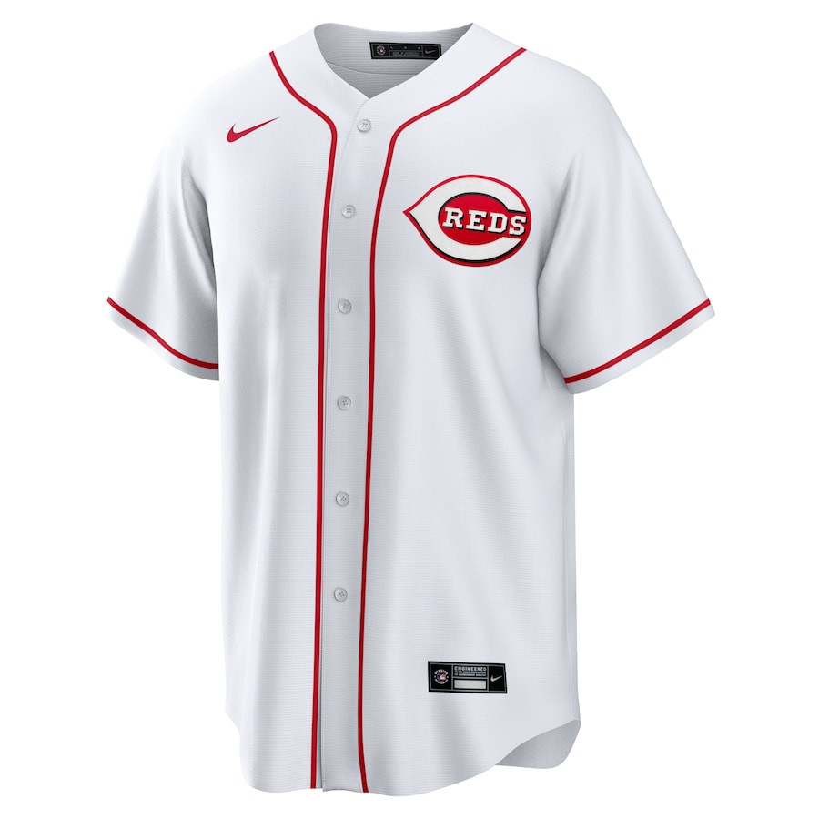Matt McLain 9 Cincinnati Reds Home White MLB Jersey Men's