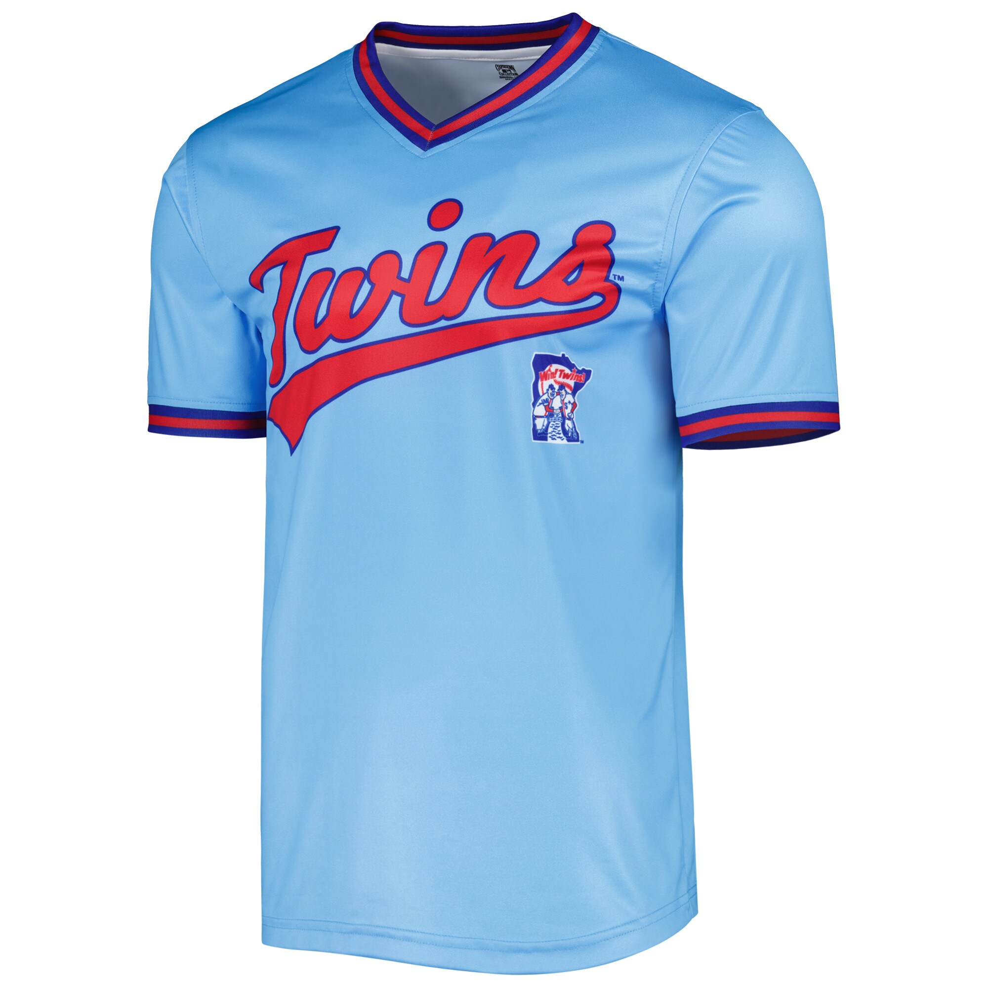 Minnesota Twins Stitches Light Blue Cooperstown Collection Team MLB Jersey Men's