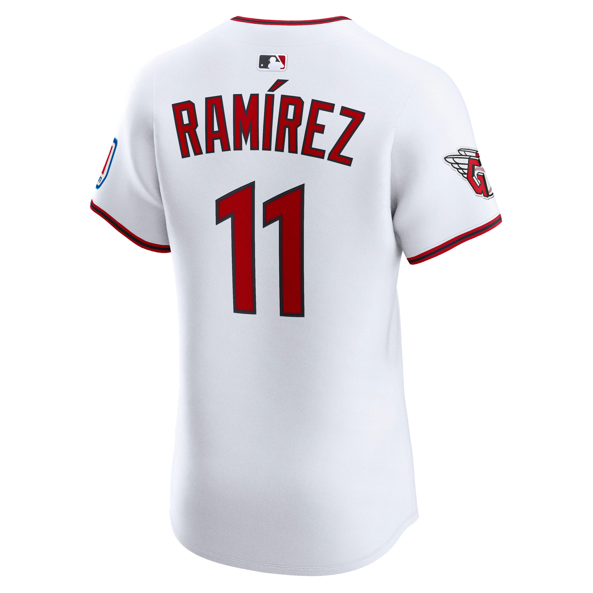 Cleveland Guardians Jose Ramirez White Home Elite MLB Jersey Men's