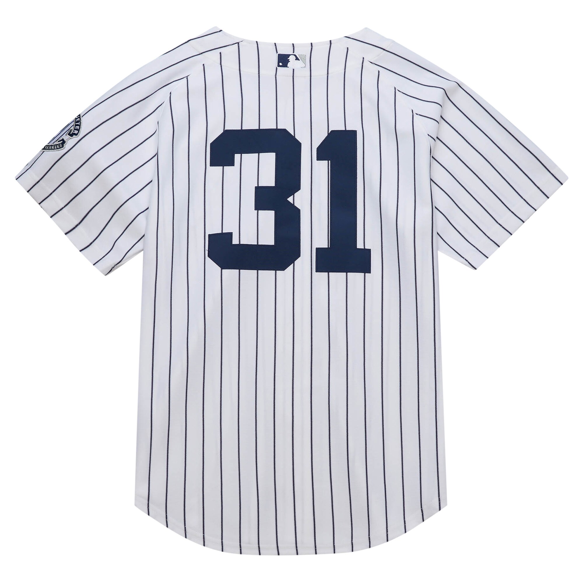 New York Yankees Ichiro Suzuki Mitchell Ness White 2014 Cooperstown Collection Throwback MLB Jersey Men's